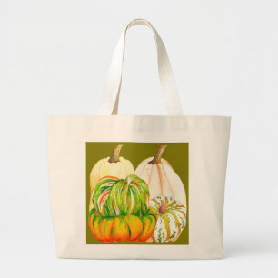 Pumpkin Harvest on a Tote Bag (9-IV)