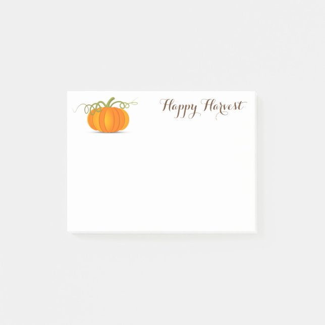 Pumpkin Harvest Post Notes (Front)