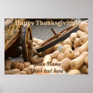 Pumpkin harvest poster