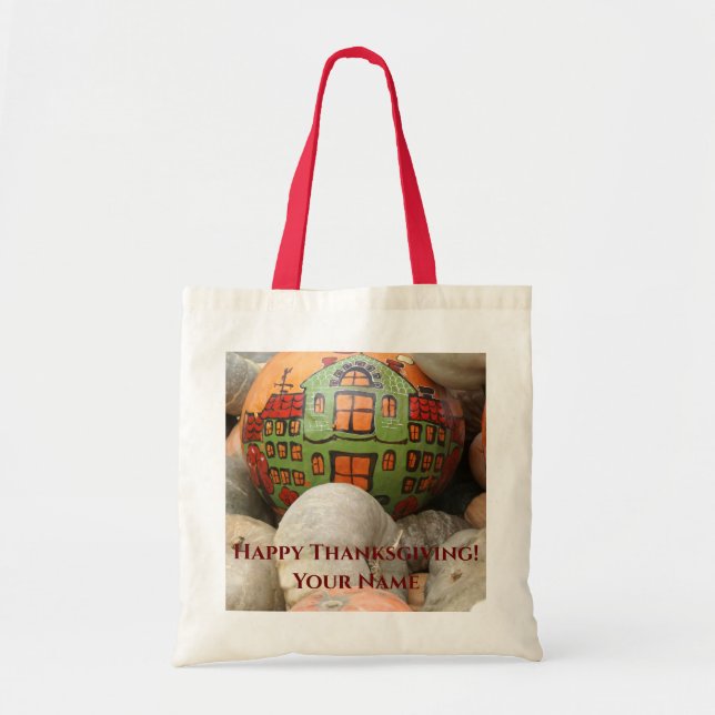 Pumpkin harvest tote bag (Front)