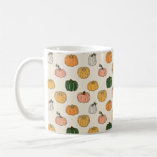 Pumpkin Harvest vintage Seamless Pattern Coffee Mug
