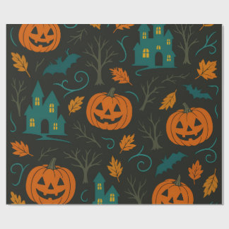Pumpkin Haunt Pattern  Wrapping Paper