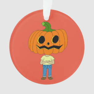 pumpkin head chibi boy    ornament