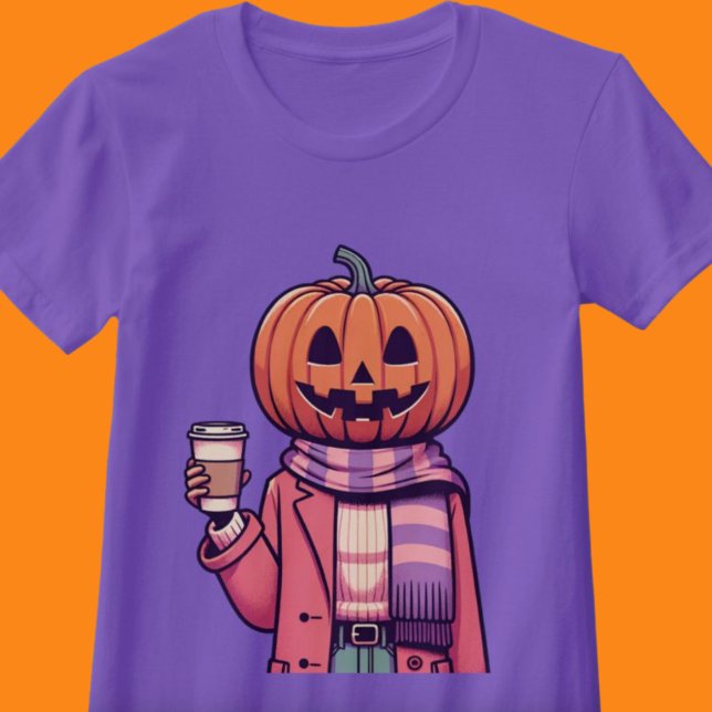 Pumpkin Head Coffee Fall Season Shirt (Pumpkin Head Coffee Fall Season Shirt)