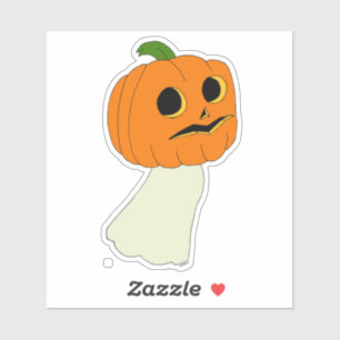 Pumpkin head ghost