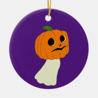 Pumpkin head ghost