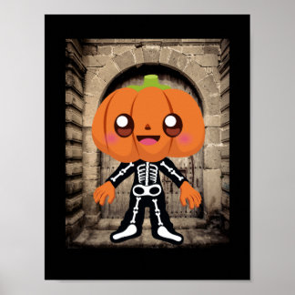 pumpkin head monster poster