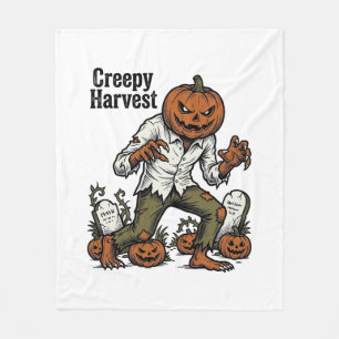 Pumpkin Head Monster Vintage Halloween Shirt Fleece Blanket