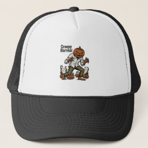 Pumpkin Head Monster Vintage Halloween Shirt Trucker Hat