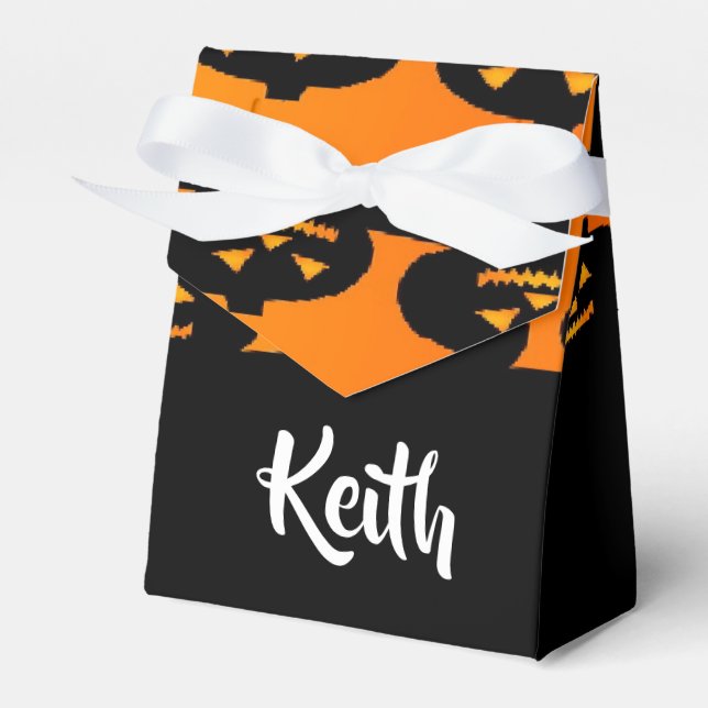 Pumpkin heads halloween theme favour box (Front Side)
