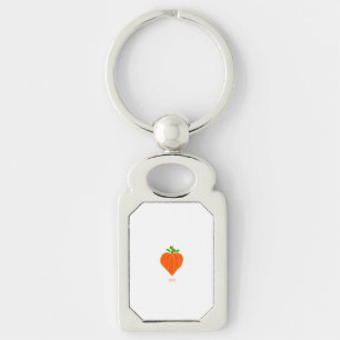 Pumpkin Heart Rectangle Keychain
