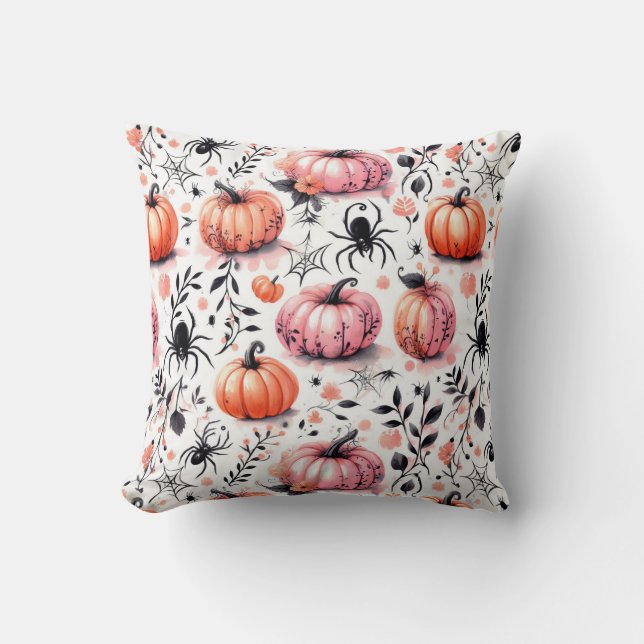 Pumpkin Helloween invitation Cushion (Front)