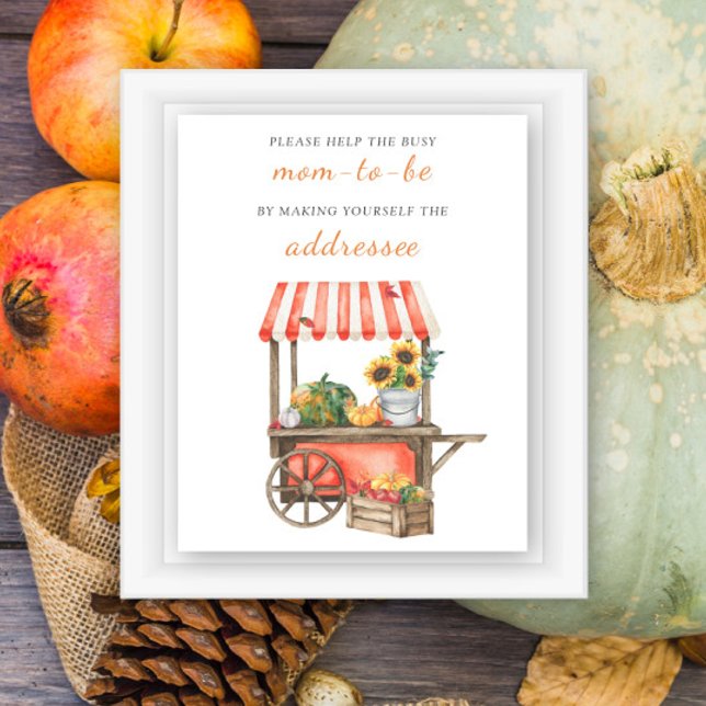 Pumpkin - Help the Busy Mum-to-Be Addressee Poster (Creator Uploaded)