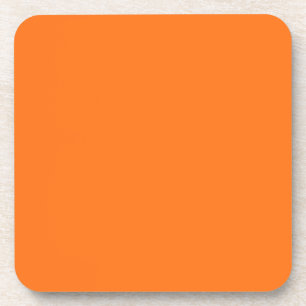 Pumpkin hex code FF7518 Coaster
