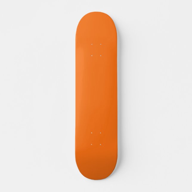 Pumpkin hex code FF7518 Skateboard (Front)