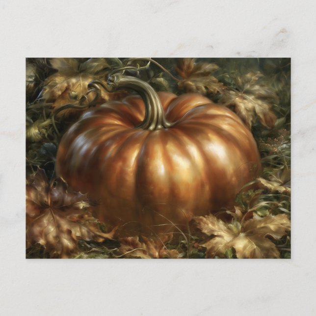 Pumpkin Holiday Postcard (Front)