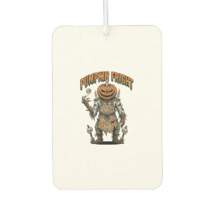 Pumpkin Horror Shirt Vintage Eyeball Halloween Art Car Air Freshener