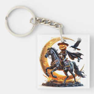 Pumpkin Horseman Key Ring