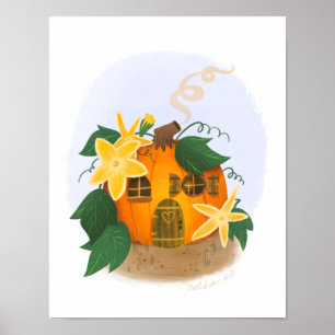 Pumpkin House Art Print