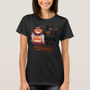 Pumpkin I Love Being A Nonnie Halloween T-Shirt