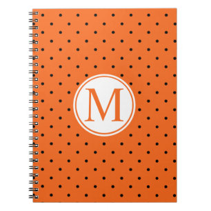 Pumpkin Inspired Halloween Monogram   Guestbook Notebook