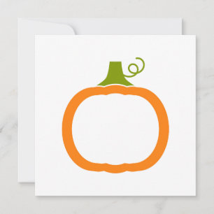 Pumpkin invitation with place for your text