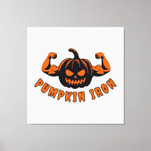 Pumpkin Iron Canvas Print