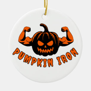 Pumpkin Iron  Ceramic Tree Decoration