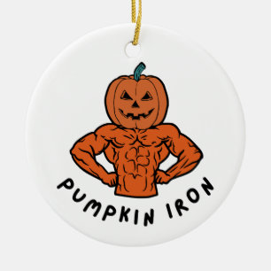 Pumpkin Iron  Ceramic Tree Decoration