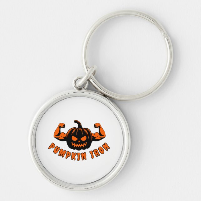Pumpkin Iron  Key Ring (Front)