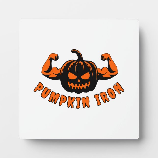 Pumpkin Iron  Plaque (Front)