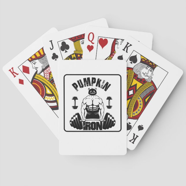 Pumpkin Iron Playing Cards (Back)