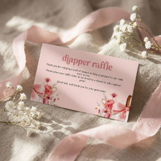 Pumpkin Is On The Way Pink Pumpkin Baby Shower Enclosure Card