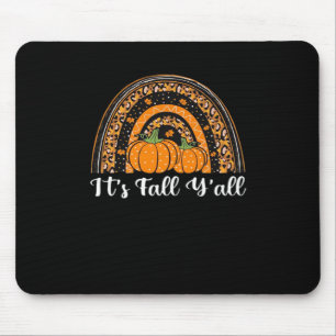 Pumpkin It’s Fall Y’all Happy Fall Thanksgiving Mouse Mat