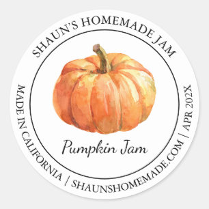 Pumpkin Jam Modern label