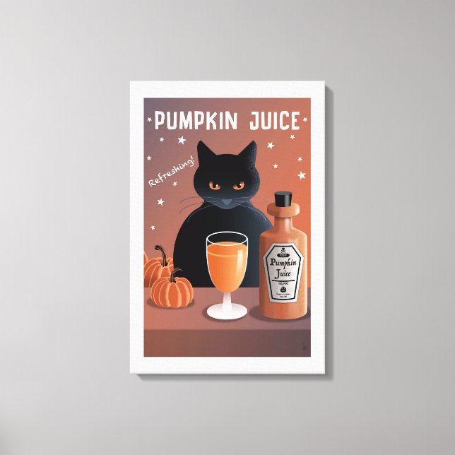Pumpkin Juice Canvas Print (Front)
