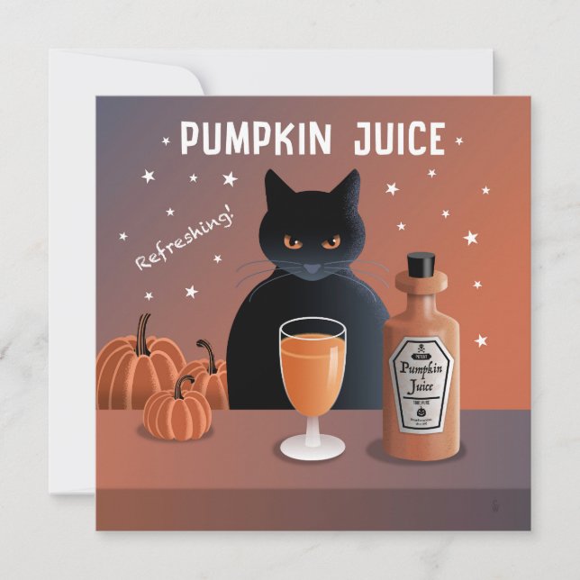 Pumpkin Juice card (Front)