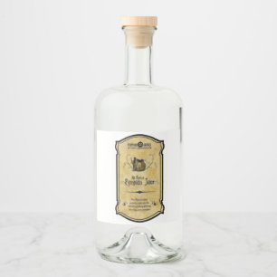 Pumpkin Juice Liquor Bottle Label