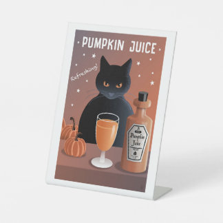 Pumpkin Juice Pedestal Sign