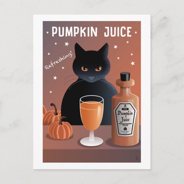 Pumpkin Juice Postcard (Front)
