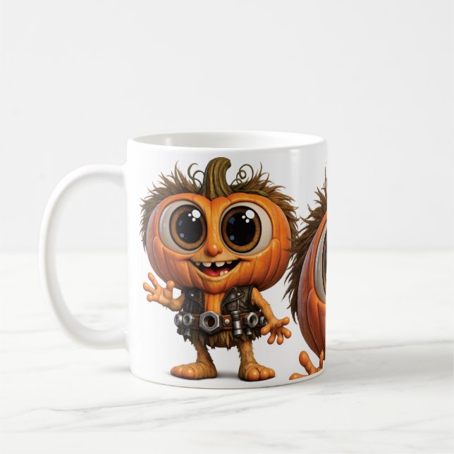Pumpkin Kid Coffee Mug (Left)