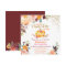 Pumpkin Kids Birthday Party Fall Burgundy Floral