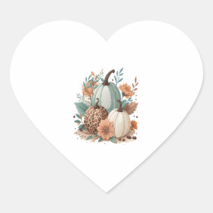 Pumpkin Kids Halloween Heart Sticker