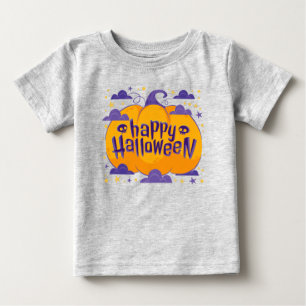 Pumpkin Kids Happy Halloween Baby Baby T-Shirt