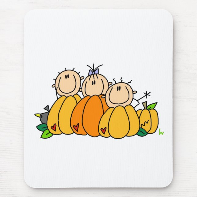 Pumpkin Kids Mouse Mat (Front)