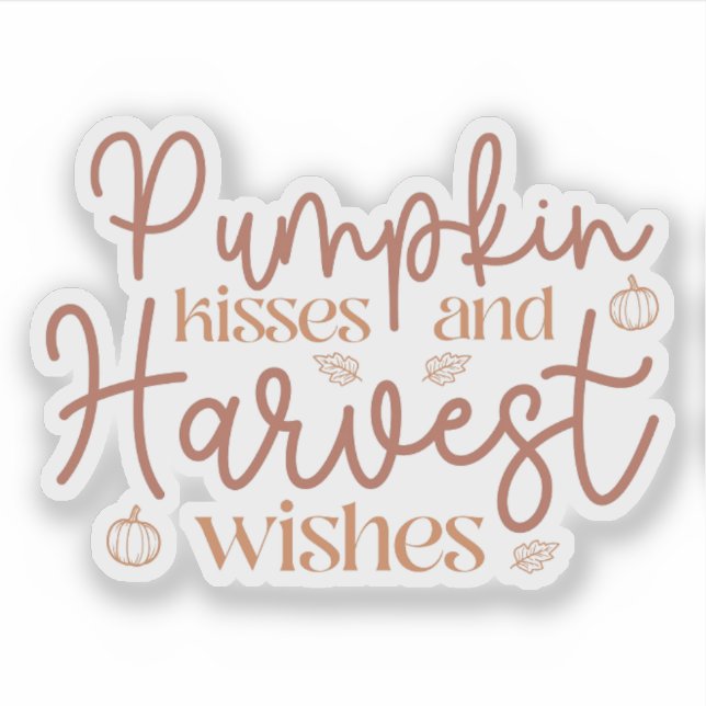 Pumpkin Kisses and Harvest Wishes (Front)