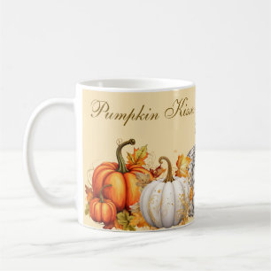 Pumpkin Kisses and Harvest Wishes Coffee Mug