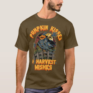 Pumpkin Kisses & Harvest Wishes for Halloween T-Shirt