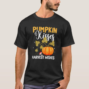 Pumpkin Kisses Harvest Wishes Pumpkin Halloween 1 T-Shirt