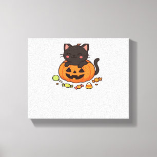 Pumpkin Kitty Parade Essential T-Shirt Canvas Print